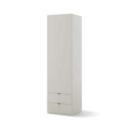 Woow WO-03 Hinged Door Wardrobe 60cm - Beige 60cm
