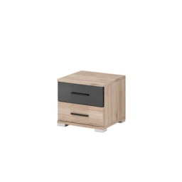 Bari Bedside Cabinet 40cm - Oak San Remo 40cm - thumbnail 1