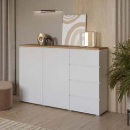 Modo Sideboard Cabinet 150cm - White 150cm - thumbnail 1