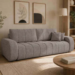Sofa Bed Baloo - 248cm 105cm Ash-Grey 03 - thumbnail 1