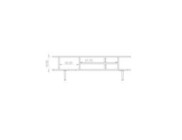 Vasina 04 Coffee Table - Oak Castello 119cm - thumbnail 6