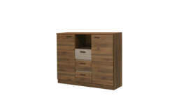 Effect Chest of Drawers 130cm - Anderson Pine 130cm - thumbnail 3