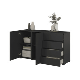 Visby Sideboard Cabinet 138cm - White 138cm - thumbnail 8