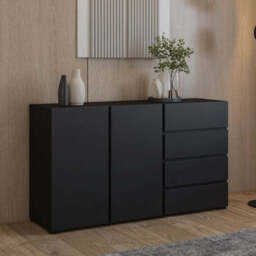 Visby Sideboard Cabinet 138cm - White 138cm - thumbnail 6