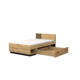 Lamelo LA20 Divan Bed [EU Small Double] - Oak Wotan 120 x 200cm - thumbnail 2