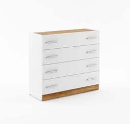 Dentro DT-04 Chest of Drawers 100cm - White Matt 100cm - thumbnail 1
