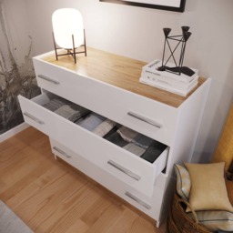 Dentro DT-04 Chest of Drawers 100cm - White Matt 100cm - thumbnail 3