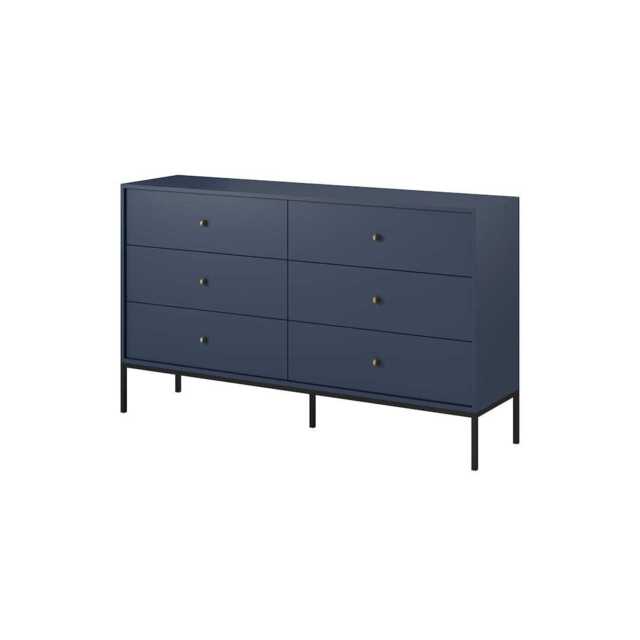 Mono Chest Of Drawers 154cm - Navy 154cm - image 1