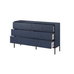 Mono Chest Of Drawers 154cm - Navy 154cm - thumbnail 2