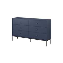 Mono Chest Of Drawers 154cm - Navy 154cm - thumbnail 1