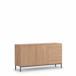Querty 01 Sideboard Cabinet 150cm - Black Matt 150cm - thumbnail 2