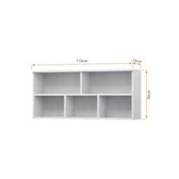Figo FG-09 Wall Shelf 110cm - White Matt 110cm - thumbnail 2