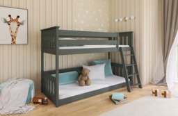 Wooden Bunk Bed Kevin - Cotton Without Mattresses - thumbnail 8