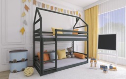Wooden Bunk Bed Axel - White Without Mattresses - thumbnail 8