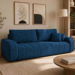 Sofa Bed Baloo - 248cm 105cm Navy Blue 13