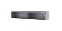 BC-14 Horizontal Wall Bed Concept 160cm With Storage Cabinet - Grey Matt 160 x 200cm - thumbnail 8