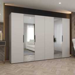 Marbella II Hinged Door Wardrobe 300cm - Oak Walnut 300cm - thumbnail 4