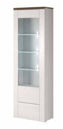 Larona 05 Tall Display Cabinet 65cm - Oak Satin 65cm - thumbnail 6