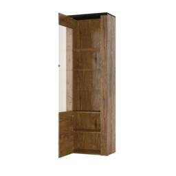 Larona 05 Tall Display Cabinet 65cm - Oak Satin 65cm - thumbnail 2