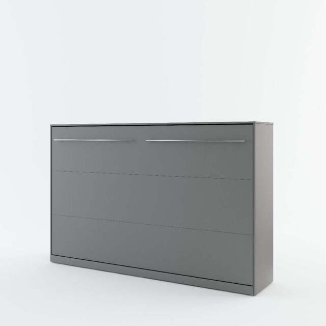 CP-05 Horizontal Wall Bed Concept 120cm - Grey Matt 120 x 200cm - image 1