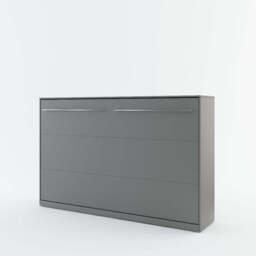 CP-05 Horizontal Wall Bed Concept 120cm - Grey Matt 120 x 200cm - thumbnail 1