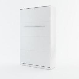 CP-02 Vertical Wall Bed Concept Pro 120cm with Storage Cabinet - White Gloss 120 x 200cm 223cm - thumbnail 4
