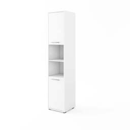 CP-02 Vertical Wall Bed Concept Pro 120cm with Storage Cabinet - White Gloss 120 x 200cm 223cm - thumbnail 8