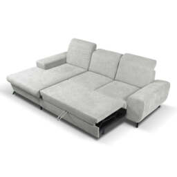 Corner Sofa Bed Alta - Navy Blue 279cm Left - thumbnail 6