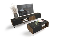 Prestigo TV Cabinet 200cm - Oak Walnut 200cm - thumbnail 3