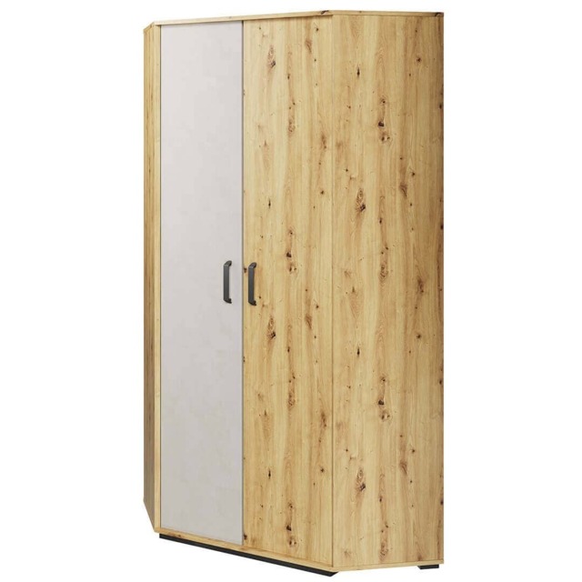Qubic 01 Corner Wardrobe 95cm - Oak Artisan 95cm - image 1