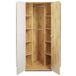 Qubic 01 Corner Wardrobe 95cm - Oak Artisan 95cm - thumbnail 2