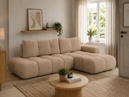 Corner Sofa Bed Soho - Grey 286cm Left - thumbnail 5