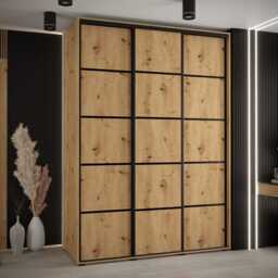 Cannes IV Sliding Door Wardrobe 170cm - White 170cm - thumbnail 2