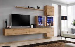 "Switch XIX Entertainment Unit For TVs Up To 75"" - White 280cm White" - thumbnail 4
