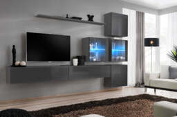 "Switch XIX Entertainment Unit For TVs Up To 75"" - White 280cm White" - thumbnail 2