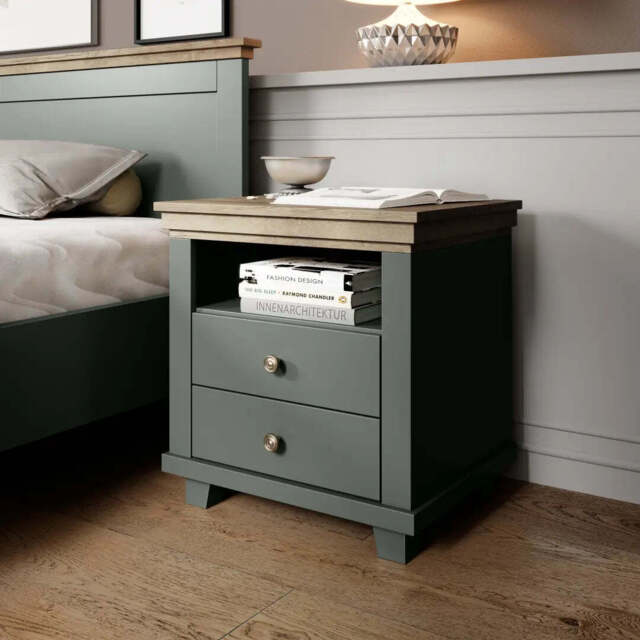 Evora 22 Bedside Table 52cm - Green 52cm - image 1