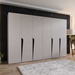 Piano I Hinged Door Wardrobe 300cm - Oak Walnut 300cm - thumbnail 5