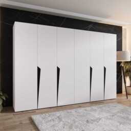 Piano I Hinged Door Wardrobe 300cm - Oak Walnut 300cm - thumbnail 3