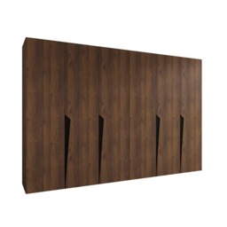 Piano I Hinged Door Wardrobe 300cm - Oak Walnut 300cm - thumbnail 2