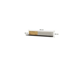 Qubic 09 Wall Shelf 115cm - Oak Artisan 115cm - thumbnail 2