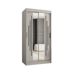 Rubino Y1 Sliding Door Wardrobe 100cm - Cashmere 100cm - thumbnail 8