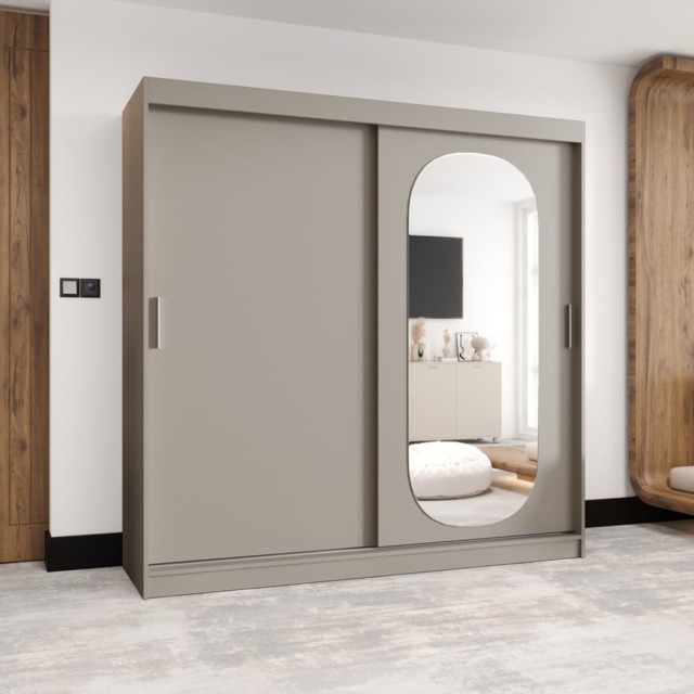 Royal Sliding Door Wardrobe 200cm - Cashmere 200cm - image 1