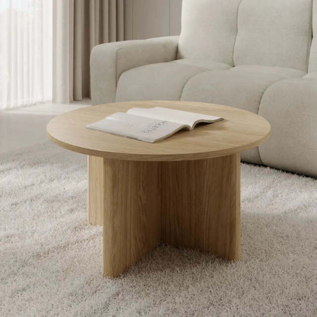 Nabu Coffee Table 90cm - Oiled Oak 90cm - image 1