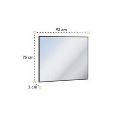 Quant QG-05 Mirror 92cm - Black 92cm - thumbnail 2
