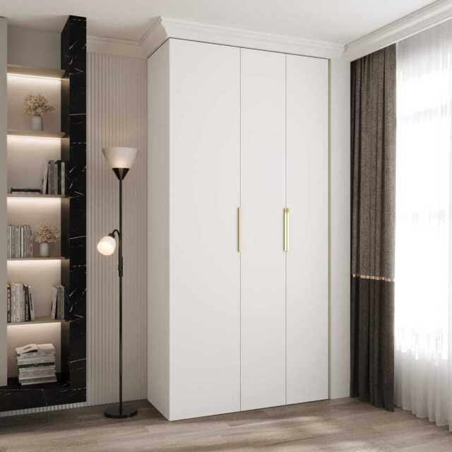 Como IV Hinged Door Wardrobe 120cm - White 120cm - image 1