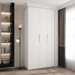 Como IV Hinged Door Wardrobe 120cm - White 120cm