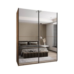 Trosa II Sliding Door Wardrobe 200cm - Black 200cm - thumbnail 4