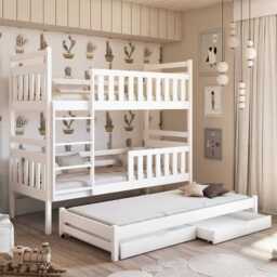 Klara Bunk Bed with Trundle and Storage - Graphite Foam/Bonnell Mattresses - thumbnail 2