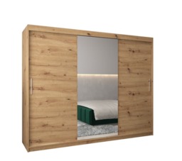 Tokyo I Sliding Door Wardrobe 250cm - Oak Artisan 250cm - thumbnail 2