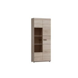 Link Tall Display Cabinet 80cm - Oak Sonoma 80cm - thumbnail 1